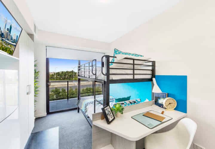Twin Bunk, King Single Bed, Balcony