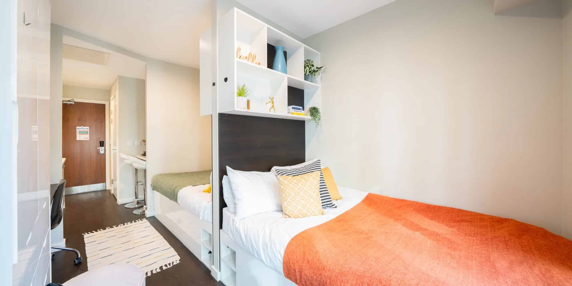 Twin Studio Shared Upper Level