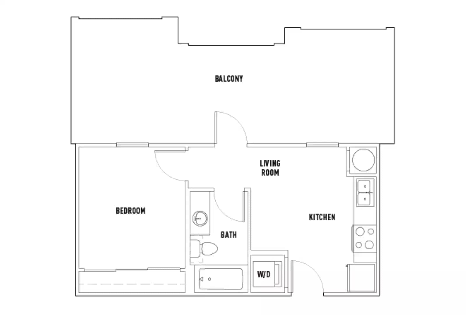25th W: 1 Bed - 1 Bath A Premium Smart