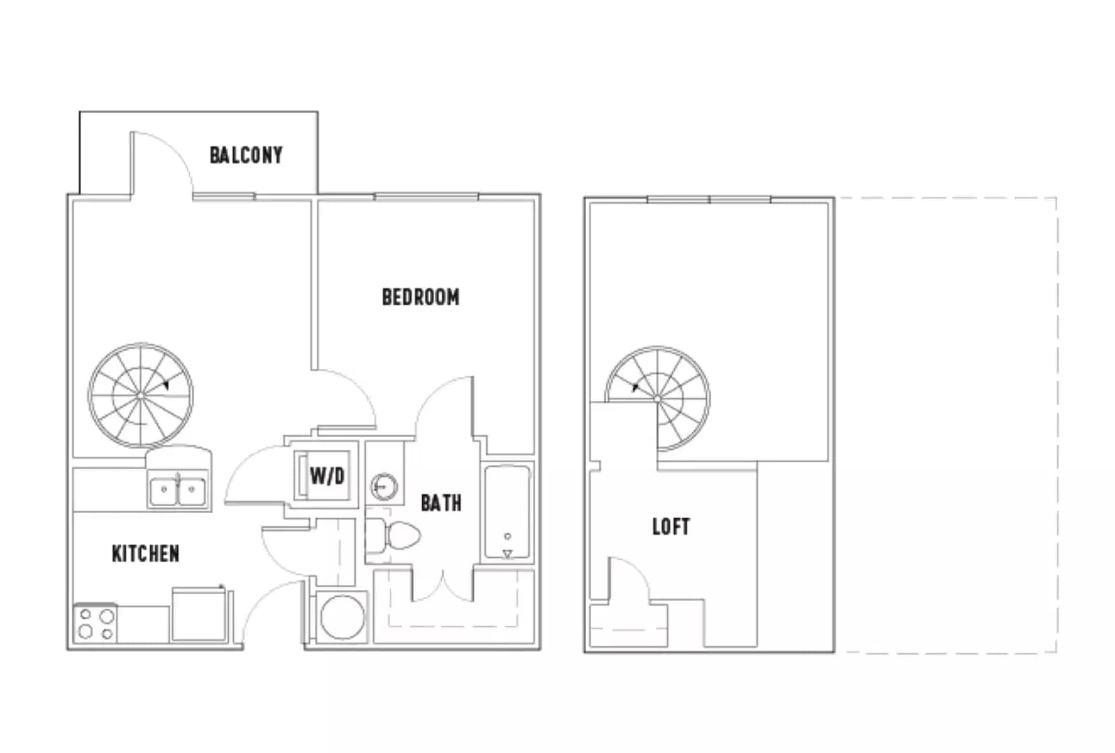 25th W: 1 Bed - 1 Bath C Premium w/Loft