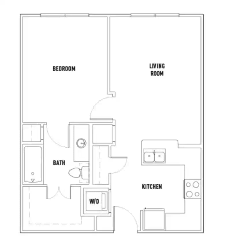 Rio: 1 Bed - 1 Bath B Smart