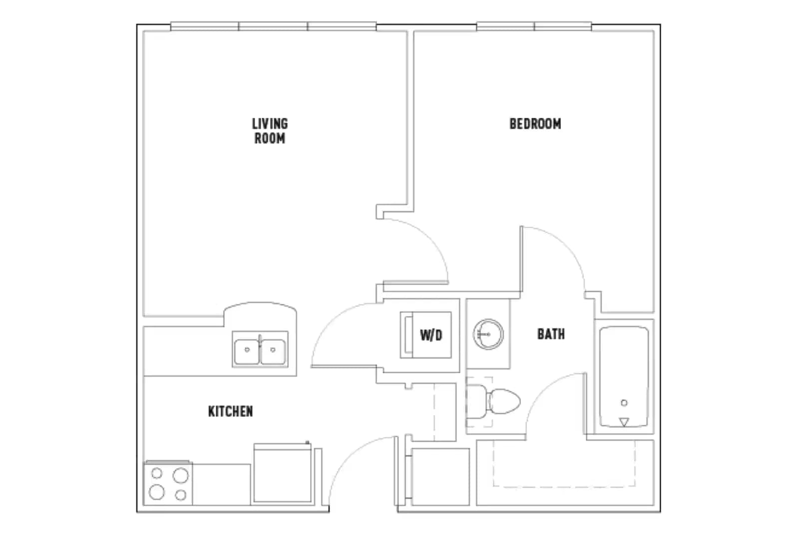 25th W: 1 Bed - 1 Bath B Smart