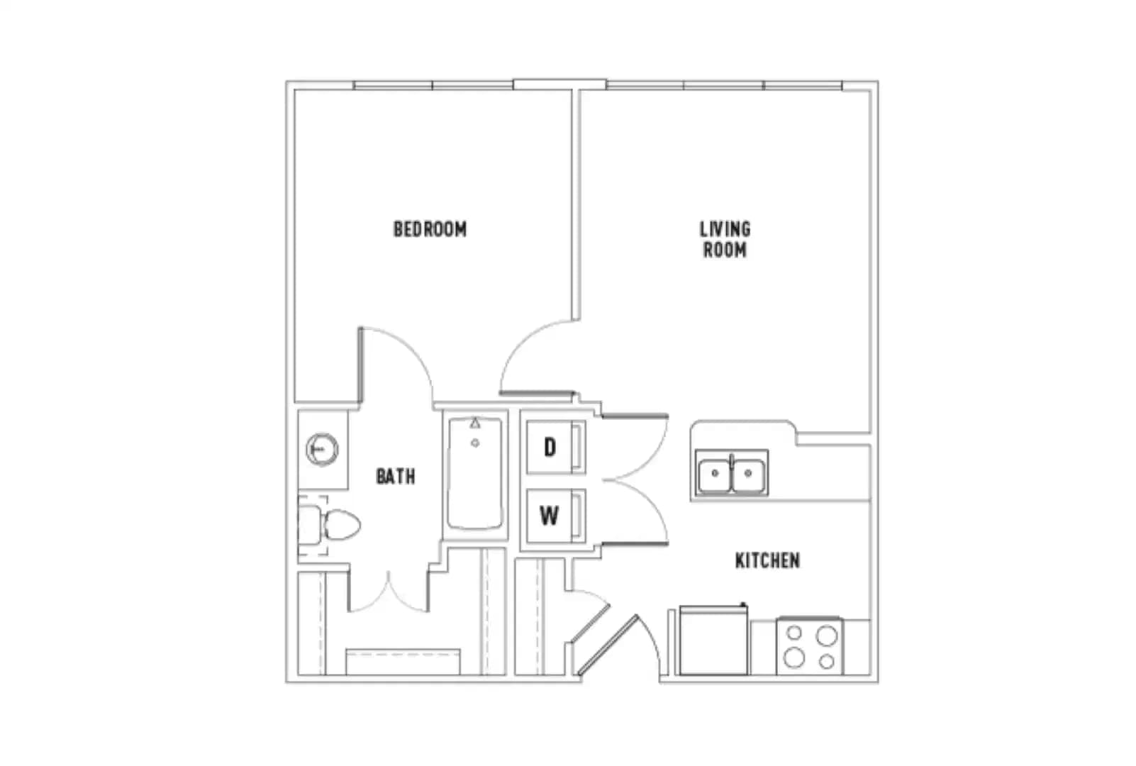 28th: 1 Bed - 1 Bath A