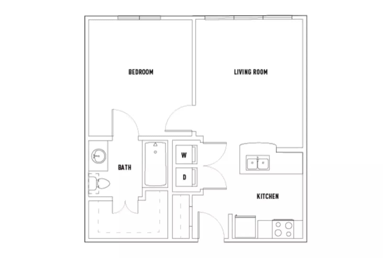 28th: 1 Bed - 1 Bath B Smart