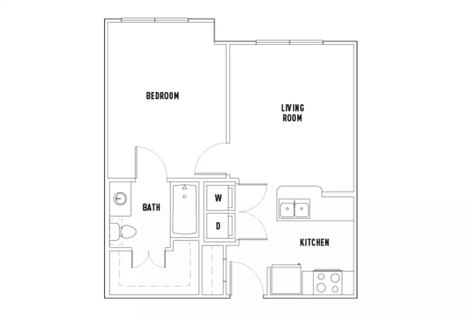 Leon: 1 Bed - 1 Bath B Smart