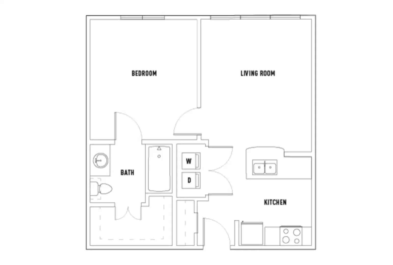 28th: 1 Bed - 1 Bath C