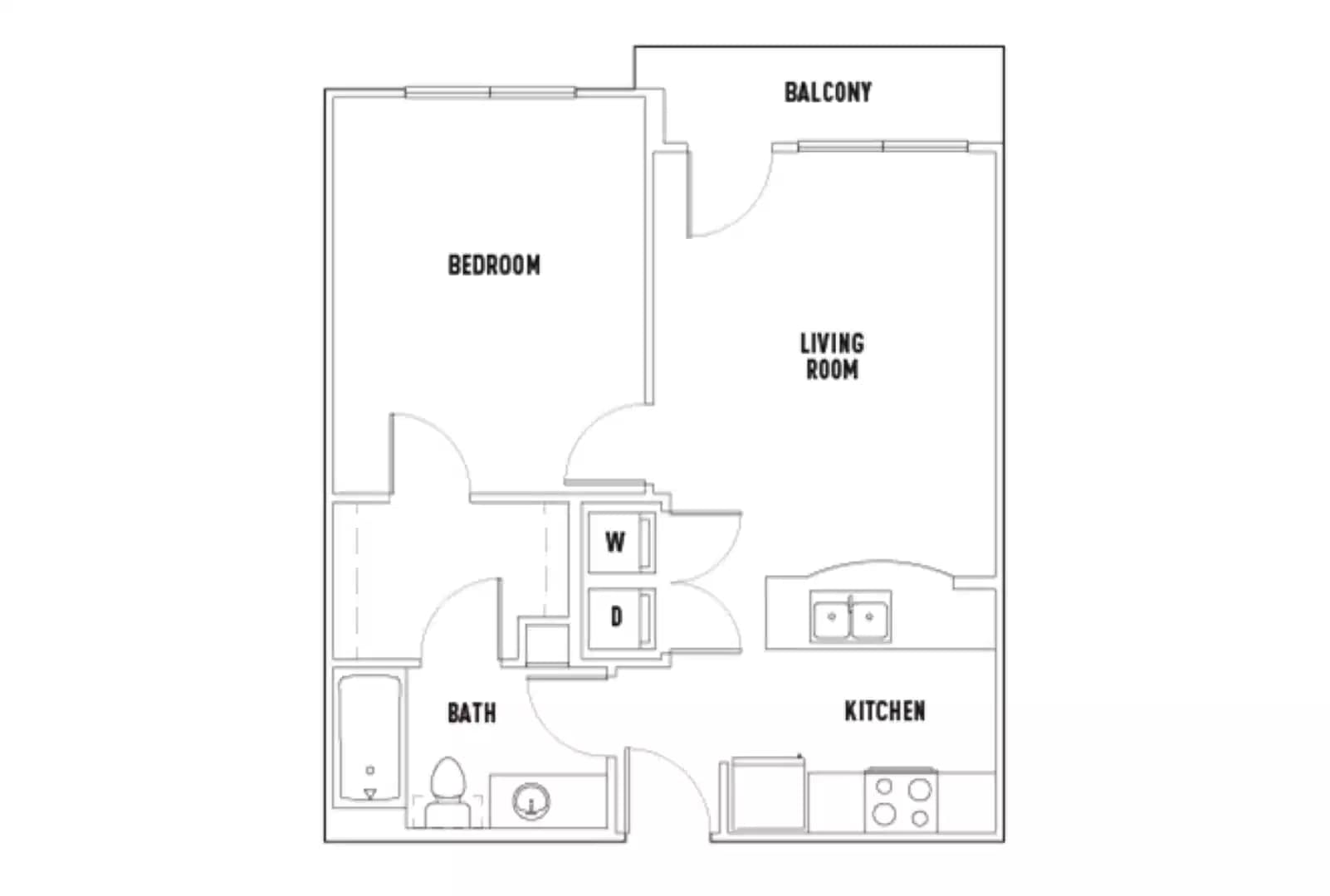 Leon: 1 Bed - 1 Bath C Premium