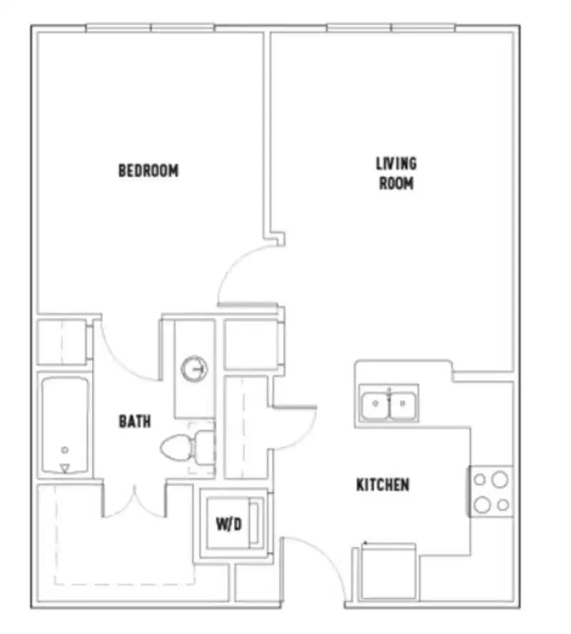 Rio: 1 Bed - 1 Bath B