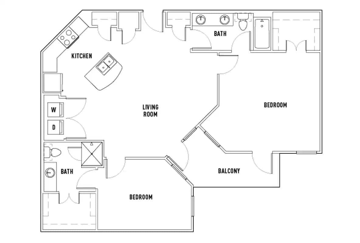 Room in 23rd: 2 Bed - 2 Bath E Premium Private Bedroom