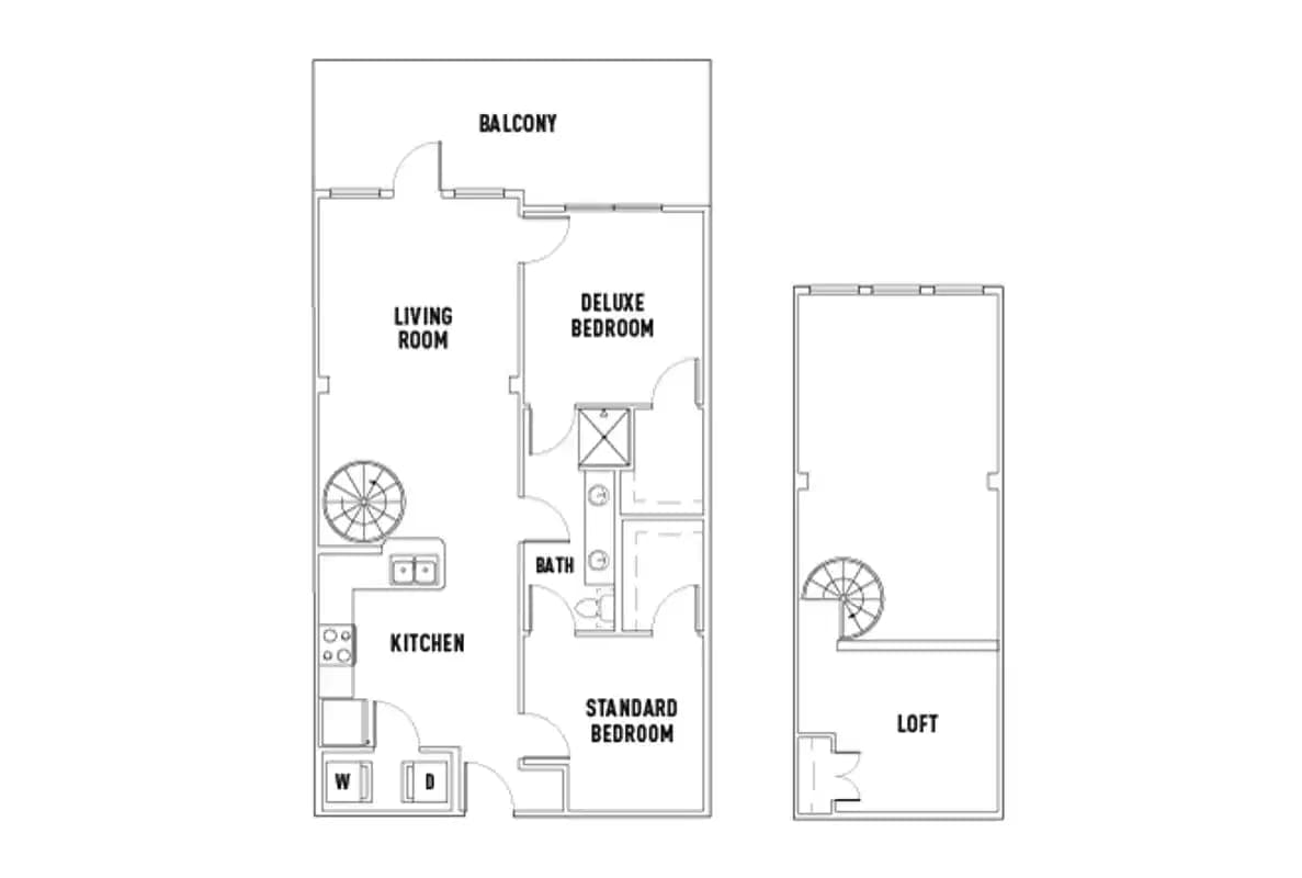 Room in 25th E: 2 Bed - 1 Bath A Premium w/Loft