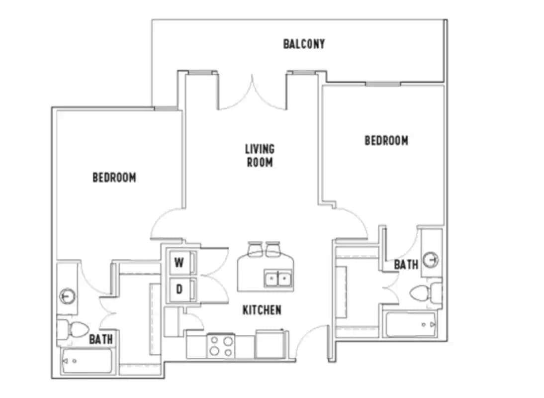Room in Leon: 2 Bed - 2 Bath A Premium Shared Bedroom