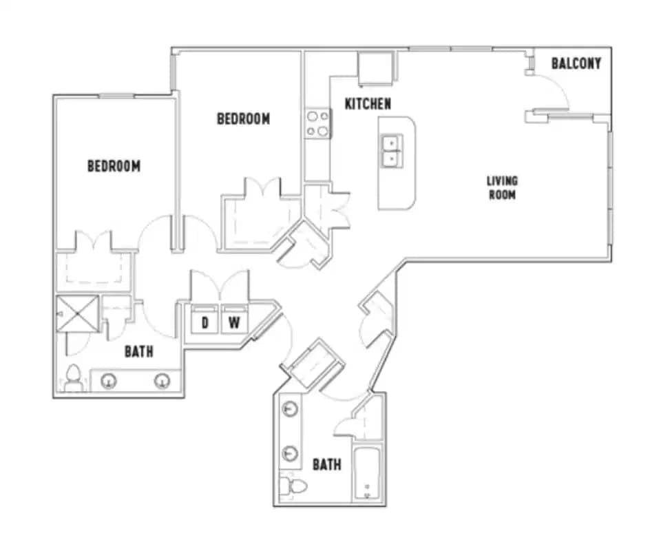 Room in Leon: 2 Bed - 2 Bath N Premium