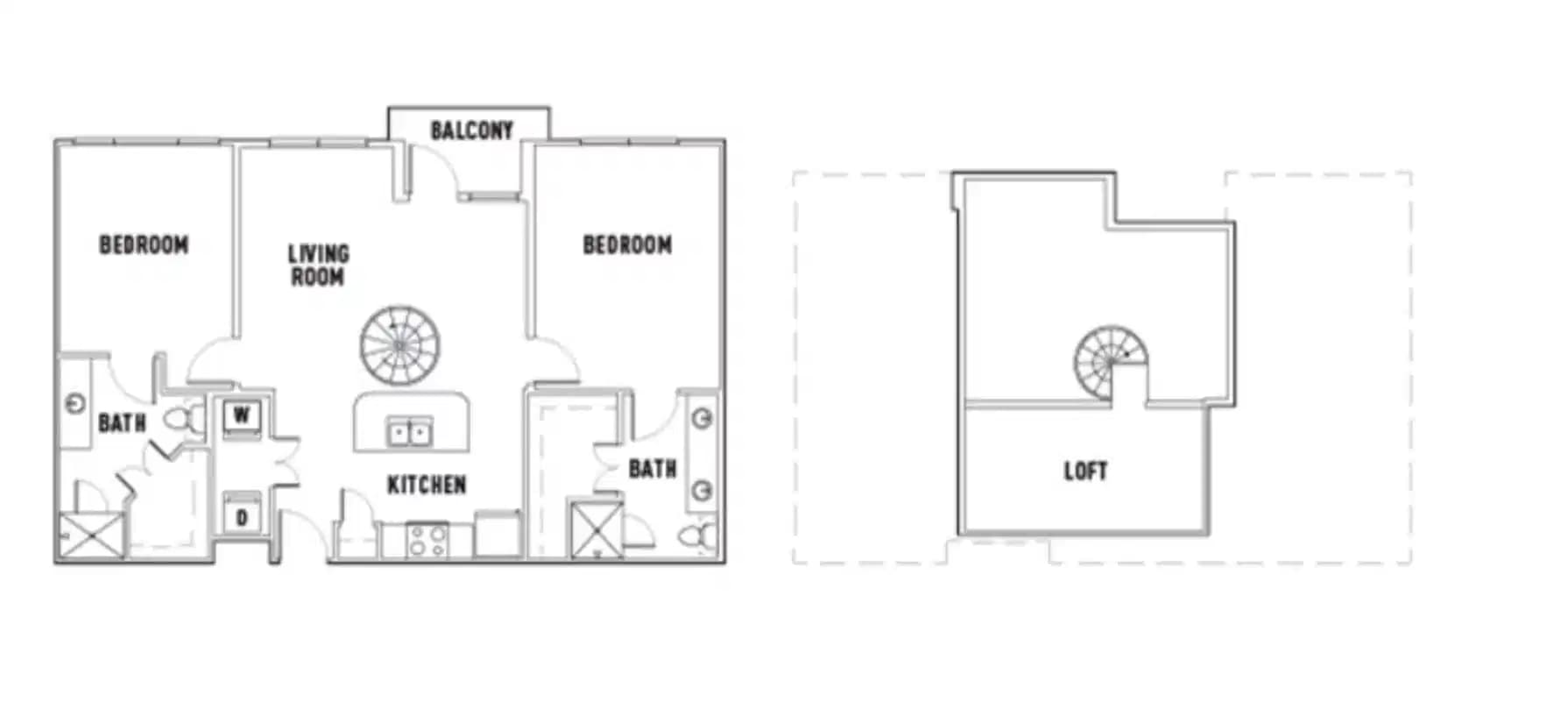 Room in Leon: 2 Bed - 2 Bath L Premium w/Loft Private Bedroom