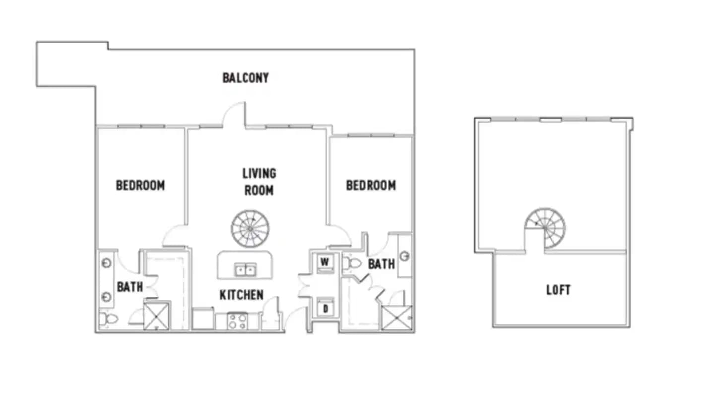 Room in Pearl N: 2 Bed - 2 Bath E Premium w/Loft