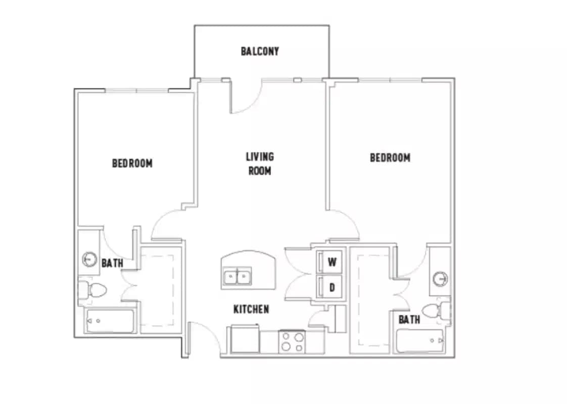 Room in Pearl S: 2 Bed - 2 Bath B Premium Private Bedroom