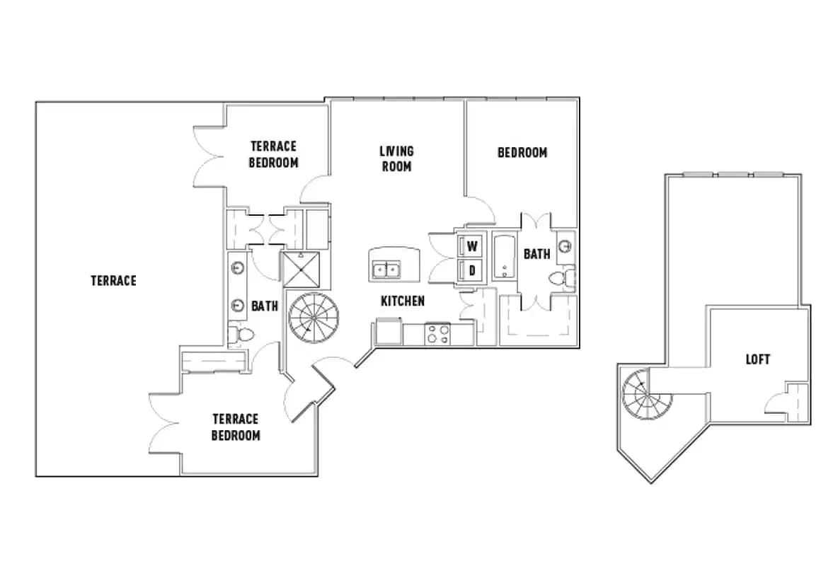 Room in 25th W: 3 Bed - 2 Bath B Premium