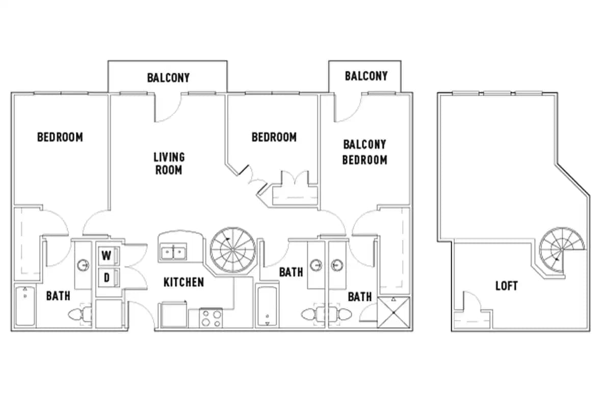 Room in 25th W: 3 Bed - 3 Bath E Premium w/Loft Private Bedroom