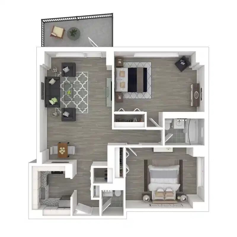 B1R Renovated - 2 Bed 1.5 Bath