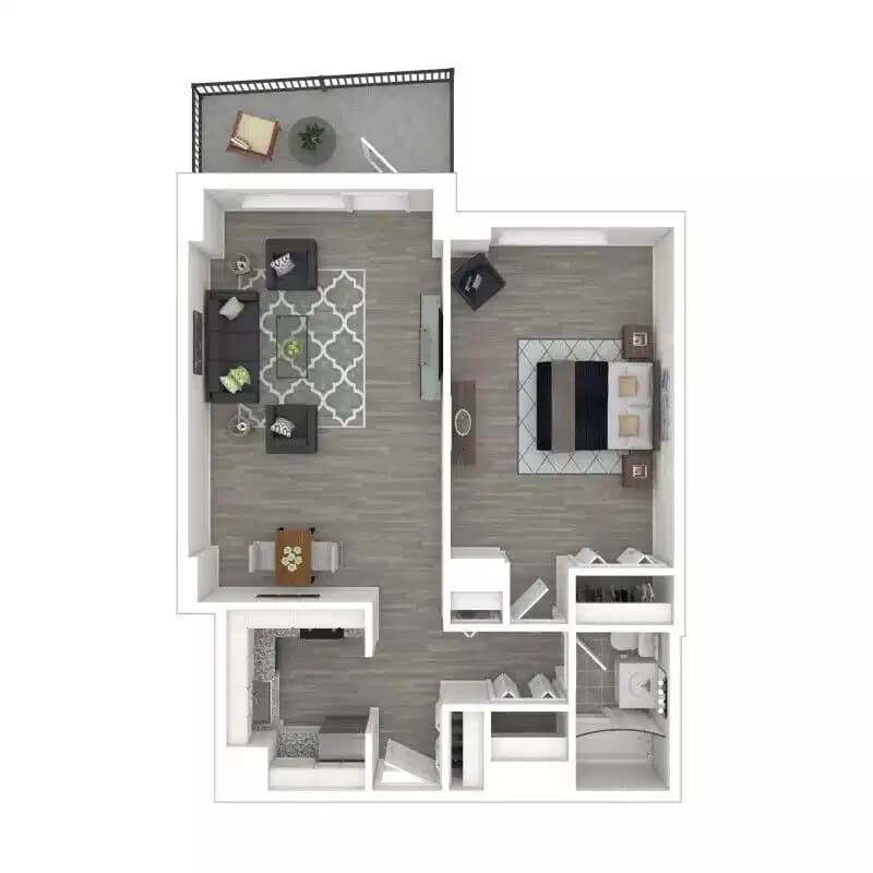 A1.1 - 1 Bed 1 Bath