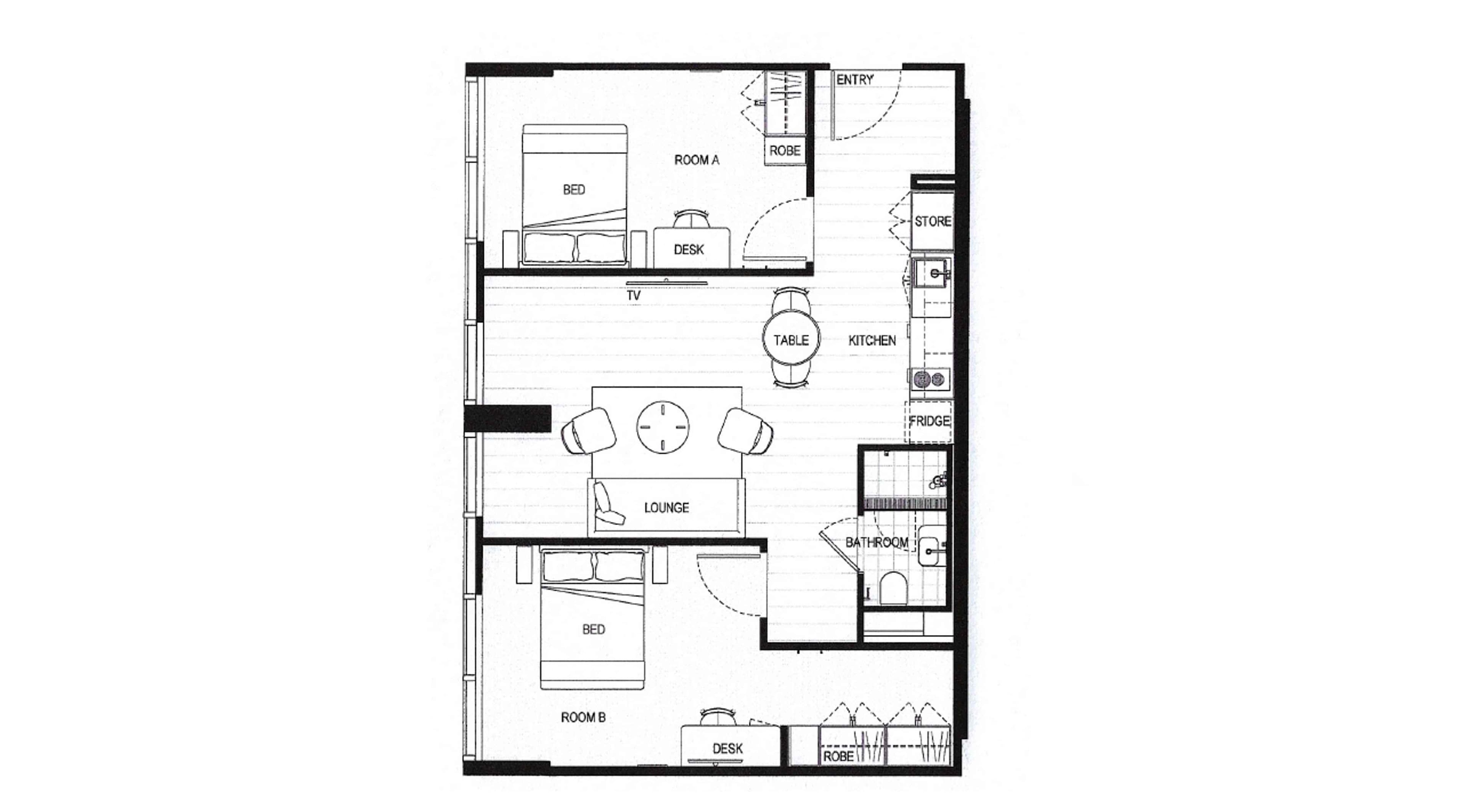2 Bed Shared Appartment (Large)