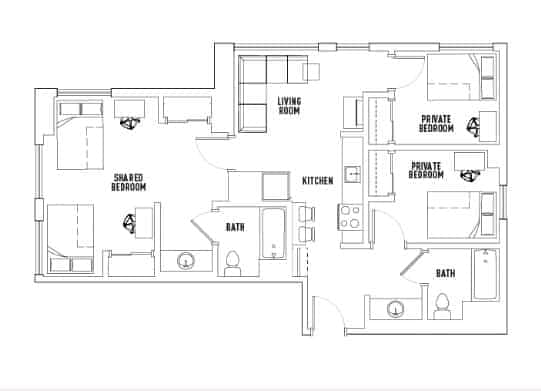 Room in 3 Bed - 2 Bath